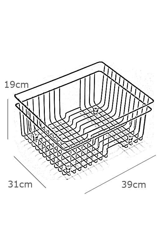 Pyramis Alazia Στραγγιστήρι Γούρνας Inox Ασημί 31x39x19cm