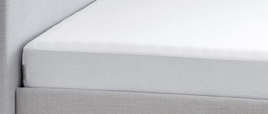 La Luna Schutzauflage Über-Doppel Wasserdicht Bamboo Jersey Weiß 160x200+35cm