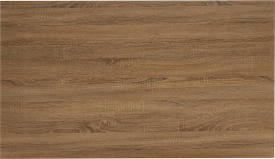 Tisch Speisesaal Metall Sonoma/black 140x80x76cm
