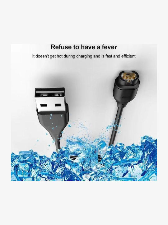 Usb Port Smart Φορτιστής για Garmin Fenix 7, Fenix 7S Μαύρος
