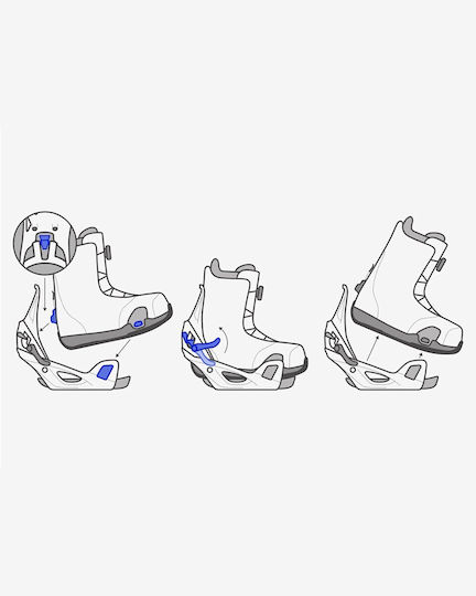 Burton Highshot X Step On® Men's Snowboard Boots Gray