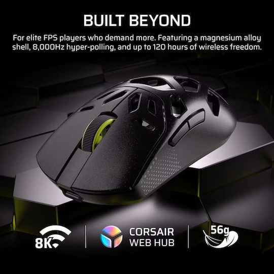Corsair Sabre V2 Pro MG Ασύρματο Gaming Ποντίκι 33000 DPI Μαύρο