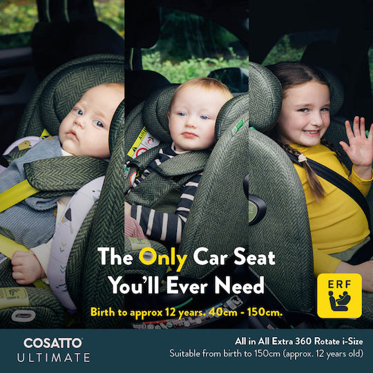 Cosatto All In All Extra Детско Столче за Кола i-Размер с Isofix Meadow 9-36 кг