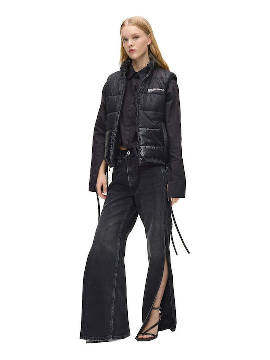 Women's Lifestyle Jacket Double Sided for Winter Black