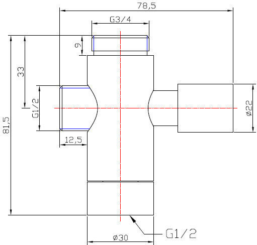 Diverter 3 4''A-1 2''A-1 2''B DV3815 Piccadilly