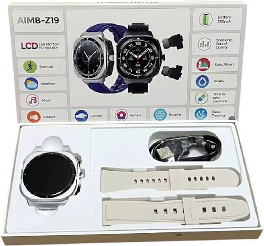 AIMB-Z19 Smartwatch (Alb)