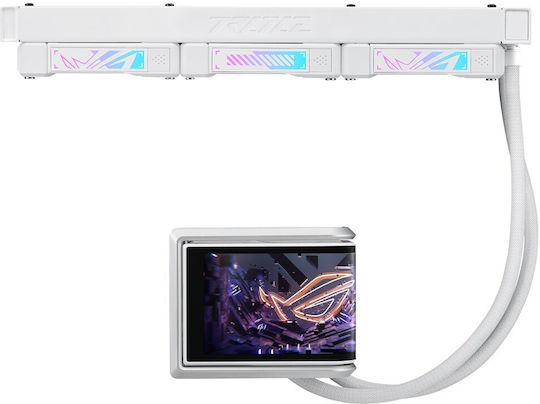 Asus ROG Ryuo IV 360 ARGB Sisteme De Răcire Cu Apă AIO CPU Cu 3 Ventilatoare 120mm Albe