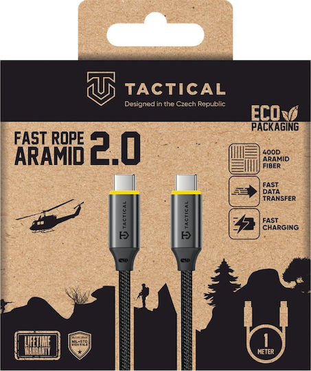 Tactical Fast Rope Плетена USB 3.1 Кабел USB-C мъжки - USB-C мъжки 100W 1м (57983127950)