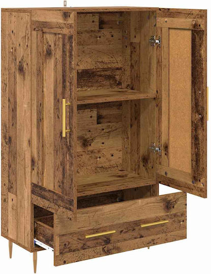 Wooden Bookcase Old 69.5x31x115cm