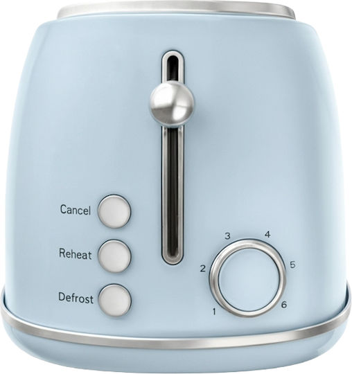 Sweiss Toaster 2 Schlitze 1500W Blau