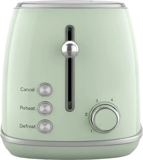 Sweiss Toaster 2 Schlitze 850W Grün