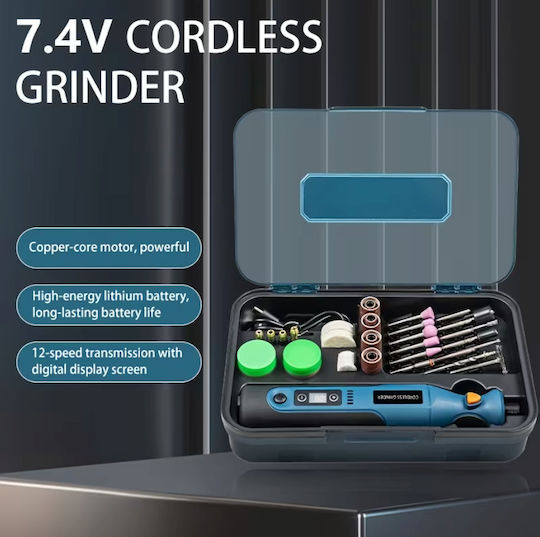 Electric Rotary Multi Tool 7.4V with Speed Control