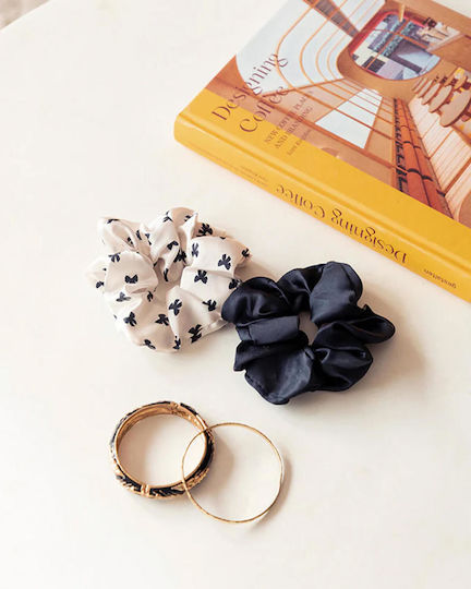 Atws Black Bow Scrunchies Duo Black 3701344215033