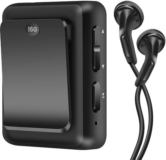 Avizar Mp3 Player Clip 16 Gb Music Video 2" Screen Black