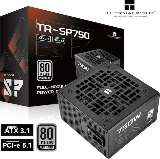 Thermalright 750W Черен Захранващ Блок За Компютър Пълен Модул 80 Plus Platinum