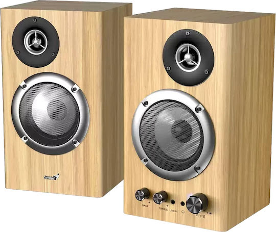 Genius SP-HF1812BT Boxe PC 2.0 Cu Bluetooth Și Putere 50W Lemn De Pin