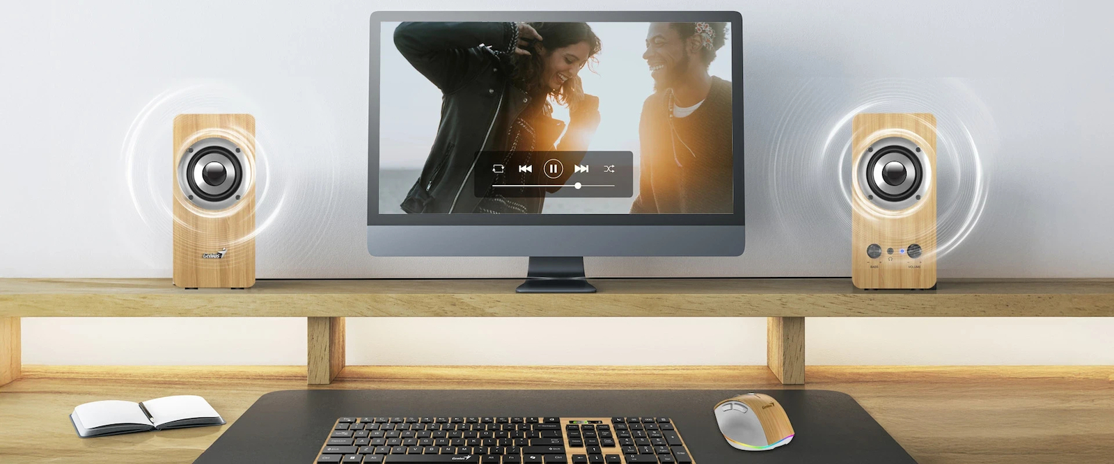 Genius SP-HF400 Boxe PC 2.0 Cu Putere 10W Lemn De Pin | Skroutz