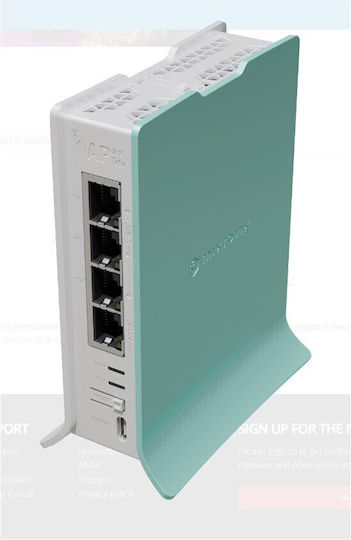MikroTik L41G-2axD v1 Access Point Wi‑Fi 6 Single Band (2.4GHz) Πράσινο