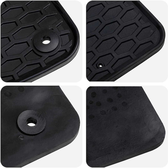 Vidaxl Πατάκι Αυτοκινήτου 3 Pcs Μαύρο Vw T5 T6 Multivan Tpe