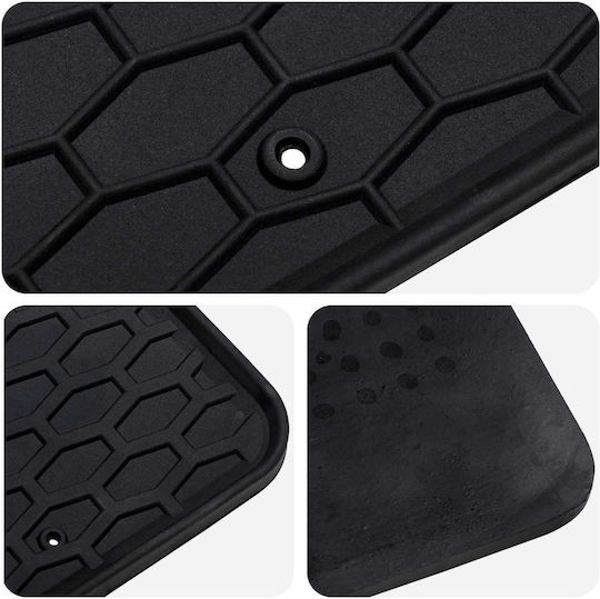 vidaXL Set of Front and Rear Mats 4pcs for Nissan Qashqai 2021 Black
