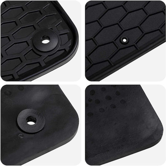 vidaXL Set of Front and Rear Mats 4pcs for Audi Q2 2017 Black