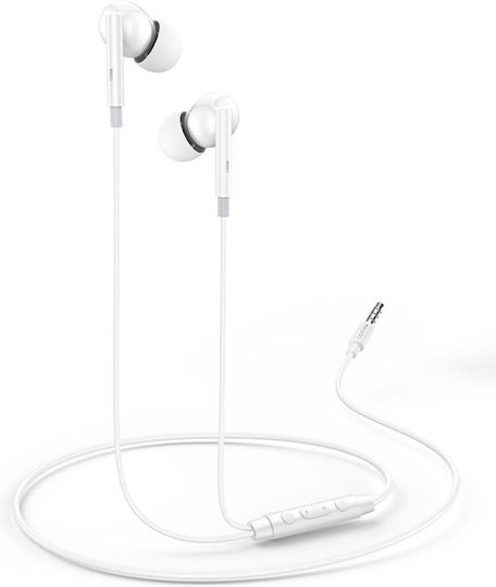 Yesido Yh46 În ureche Handsfree cu două căști cu mufă 3.5mm Alb