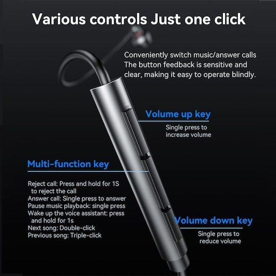 Yesido YH49 Handsfree cu două căști cu mufă USB-C Negru