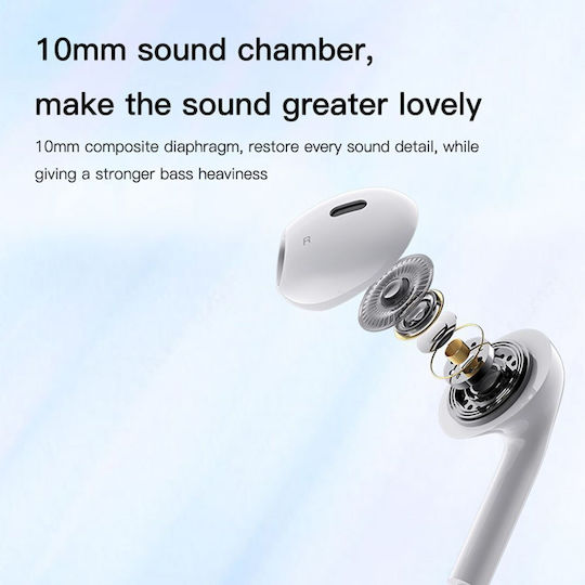Yesido YH39 Handsfree cu două căști cu mufă 3.5mm Alb