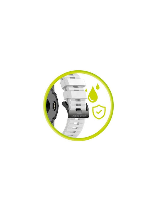 Mobile Origin Easy Strap Silicone Watch 26mm White Mo-ess-26-wht