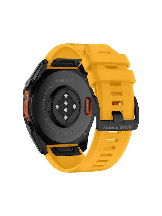 Mobile Origin Easy Strap Watch 22mm Yellow Mo-es22-ylw