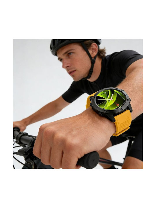 Mobile Origin Easy Strap Watch 22mm Yellow Mo-es22-ylw