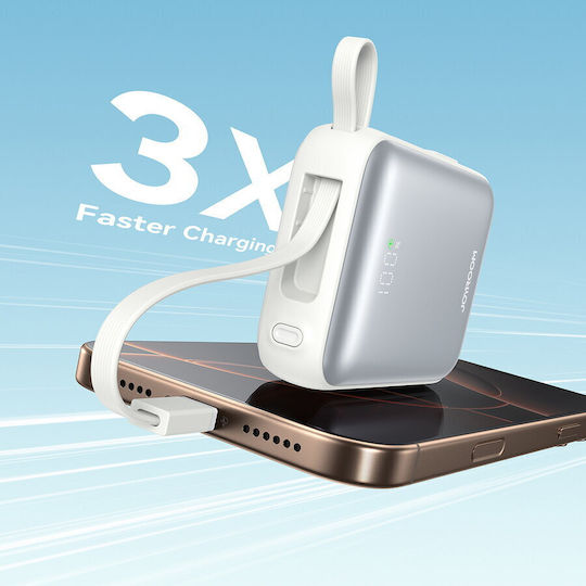 Joyroom JR-PBF27 Външна Батерия 10000mAh 22.5W с USB-C Изходен Порт Power Delivery Бяла