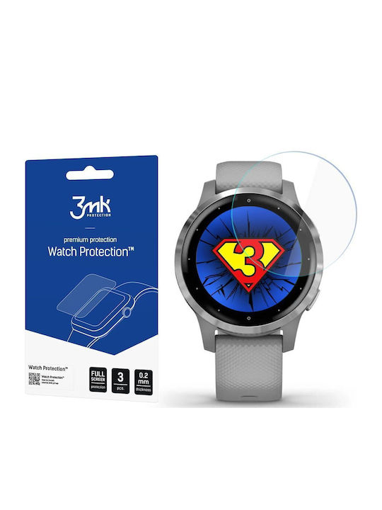 3MK Screen Protector for the Garmin Vivoactive 4S/Vivomove 3S 3pcs