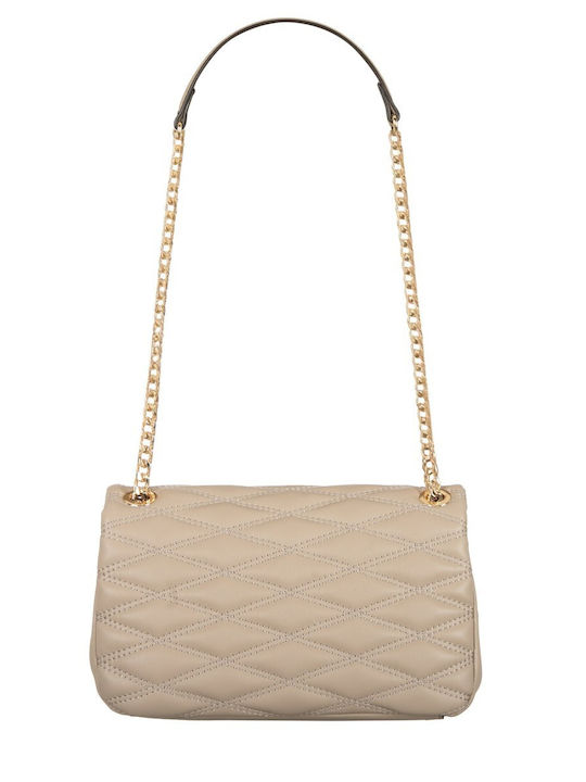 Women's Bag Crossbody Handbag Made of Artificial Leather Beige