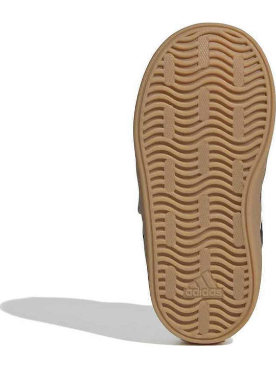 Vl Court 3.0 Cf Kids Sneakers With Hoop & Loop Closure Beige