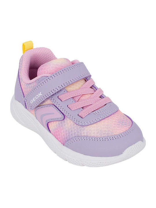 B Sprintye Kids Sneakers Anatomic with Hoop & Loop Closure Lilac