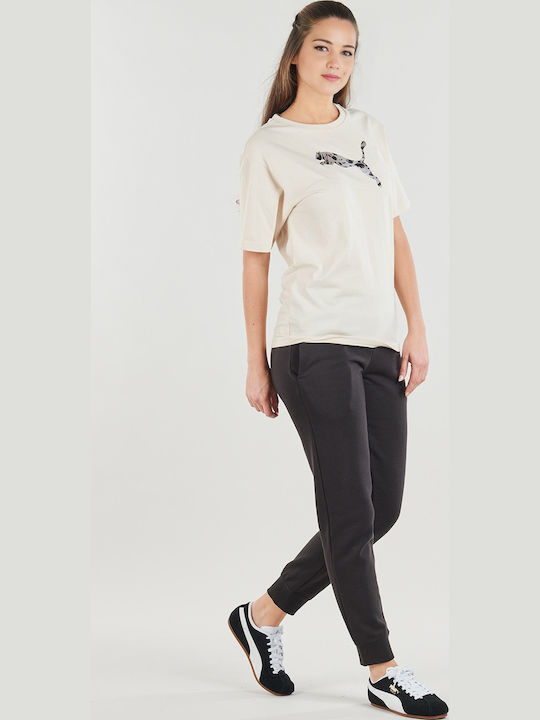 Ess Graphic Γυναικείο T-shirt Μπεζ