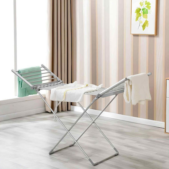 Pliere electric Suport de uscat rufe pardoseală din aluminiu 230W cu lungimea de uscare 12m