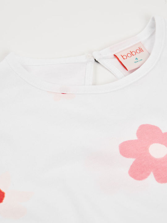Girls Dress Short Sleeve White