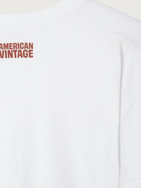Women's Cotton Blouse Short Sleeve White