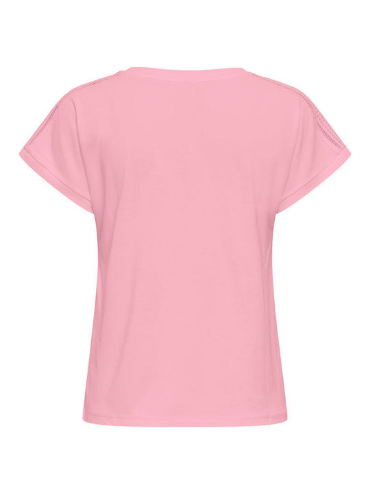 Life Women's Sports Top with V-Neck Pink