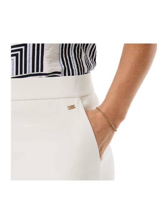 Women's Fabric Trousers Off White