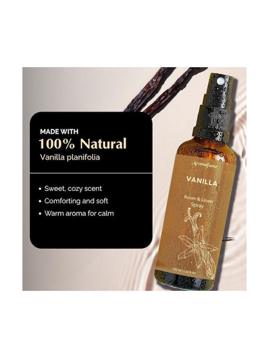 Vanilla Natural Room Linen & Pillow Spray Essential Oil Vanilla 100ml