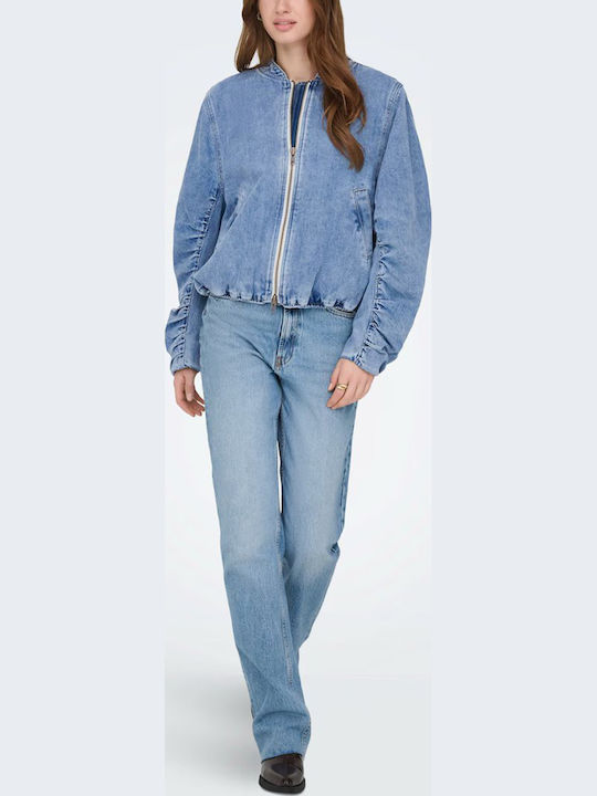 Γυναικείο Bomber Jacket Medium Blue Denim