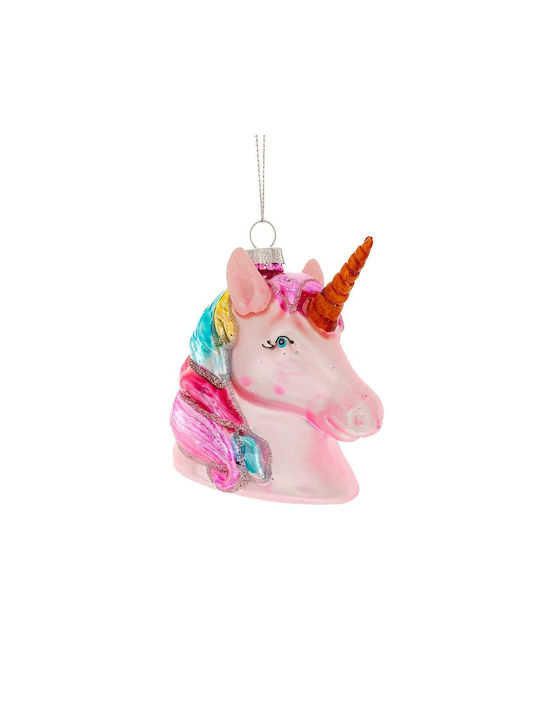 Einhorn Weihnachtsbaumschmuck Glasartig 5,5x8cm