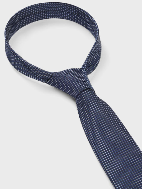 Hugo Ανδρική Γραβάτα Μεταξωτή σε Navy Μπλε Χρώμα