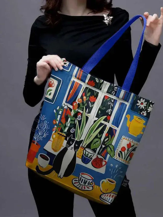 Pitex Einkaufstasche Schulter Tasche Samt Tote Bag Cat's House
