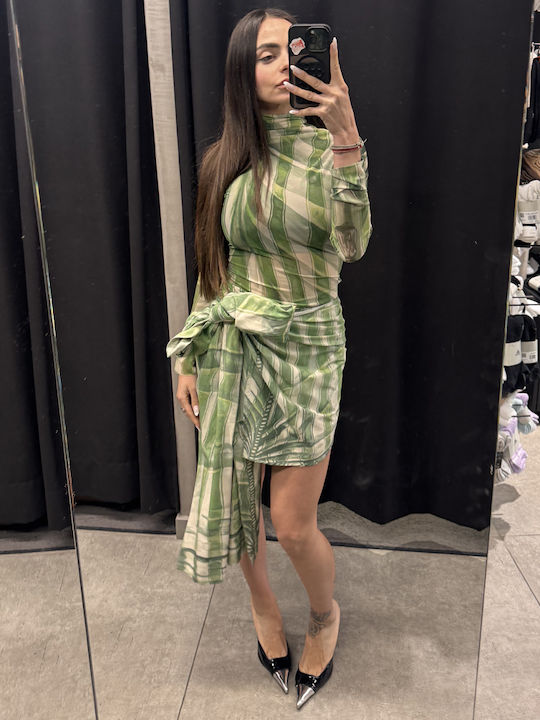 Mini Φούστα Φάκελος Milk White, Green