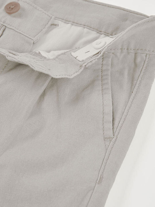Kids Trousers Chino Linen Stone