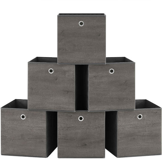 Songmics Stoff Aufbewahrungsboxen mit Deckel 6 Stück Songmics Stoff Aufbewahrungsboxen mit Deckel 6 Stück